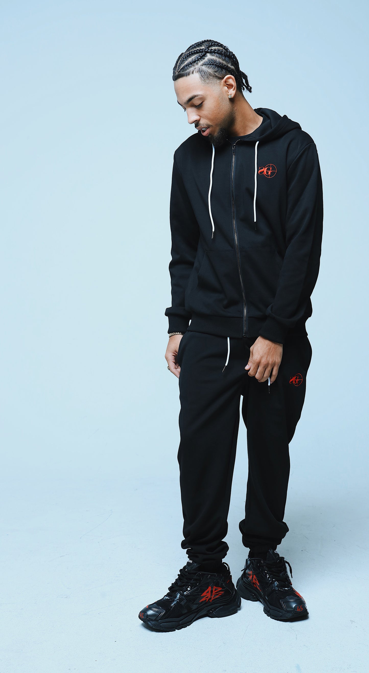 SG Essential Sweatpants (Black/Red)