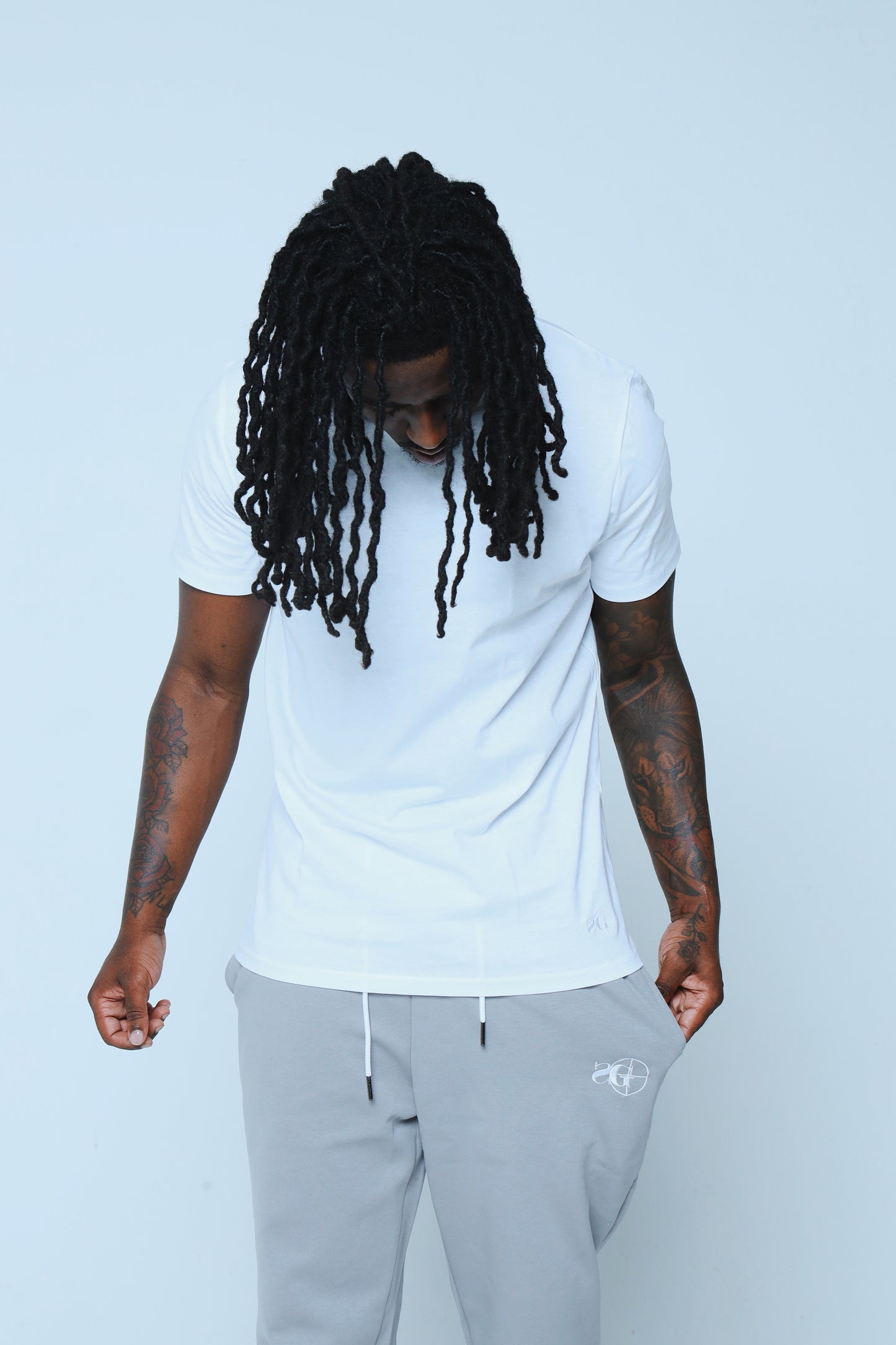 SG Essential Sweatpants (Grey/White)