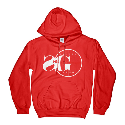 Hoodie: Sniper Gang Logo RED