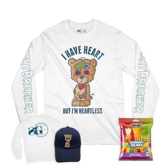 Heartless Long Sleeve Tee (Hat + Gummy Bear BUNDLE)