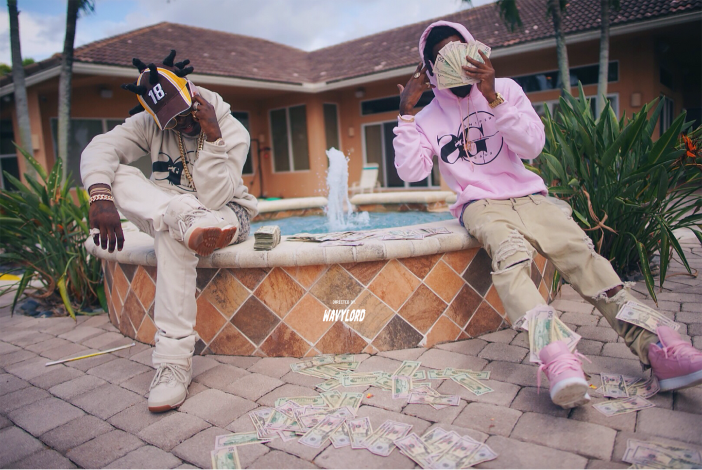 Hoodie: Sniper Gang Logo Pink