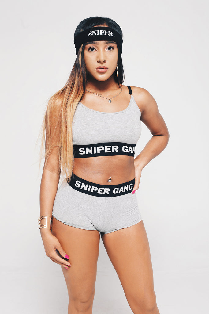 Women's Bra/Panty Set (GREY) – Sniper Gang Apparel